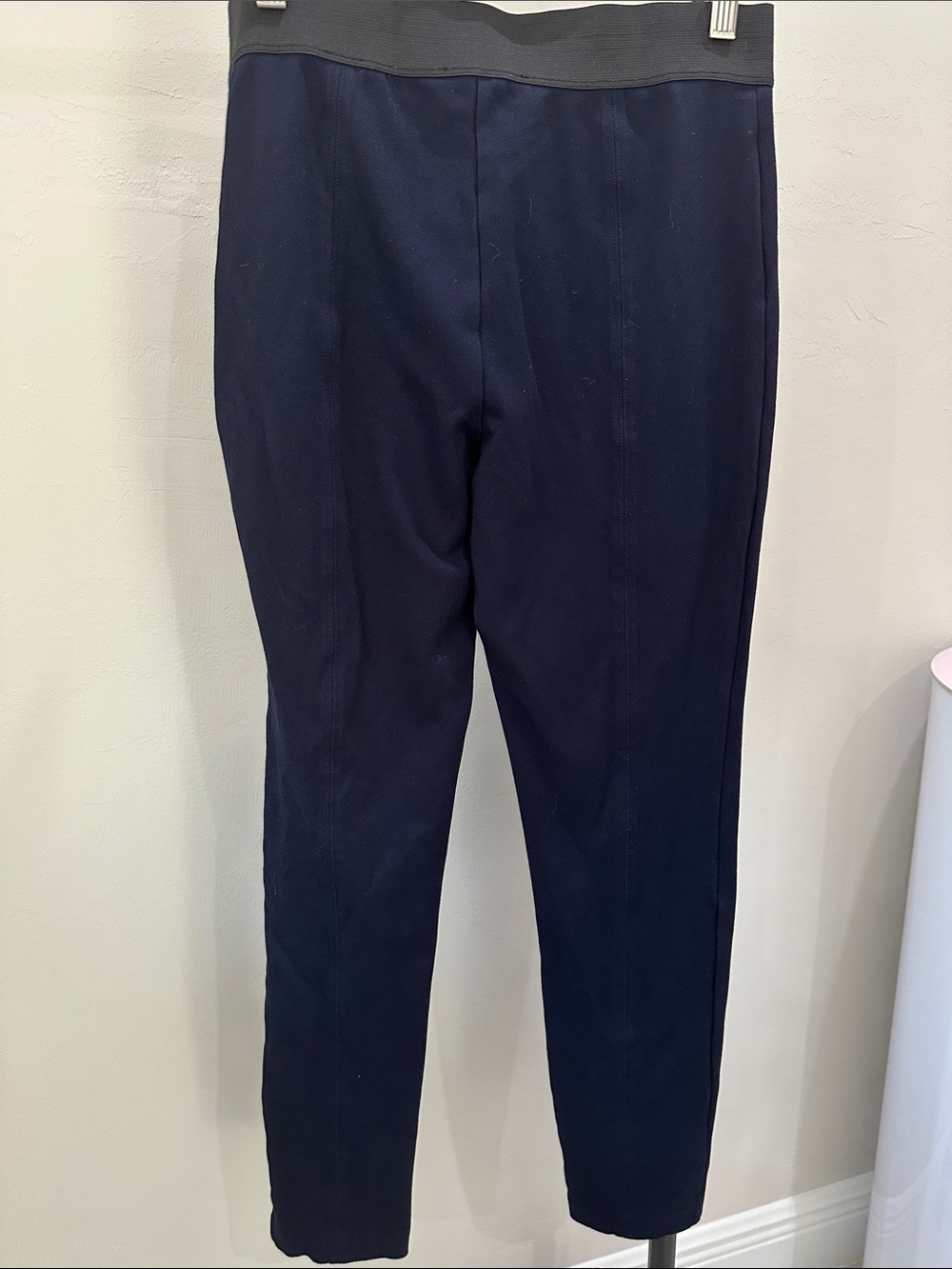 Talbots Navy Pull-On Slim Leg Pants - Picture 2 of 4